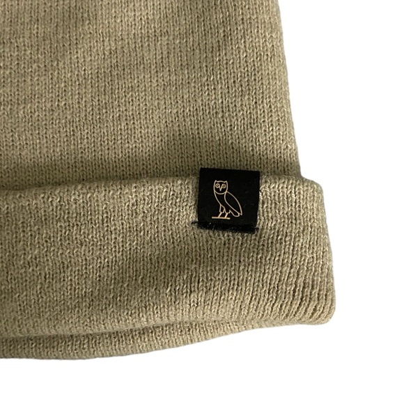 OVO Tan One-Size Beanie Winter Hat - Picture 3 of 5